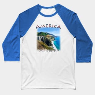 America - California - Pfeiffer Big Sur Baseball T-Shirt